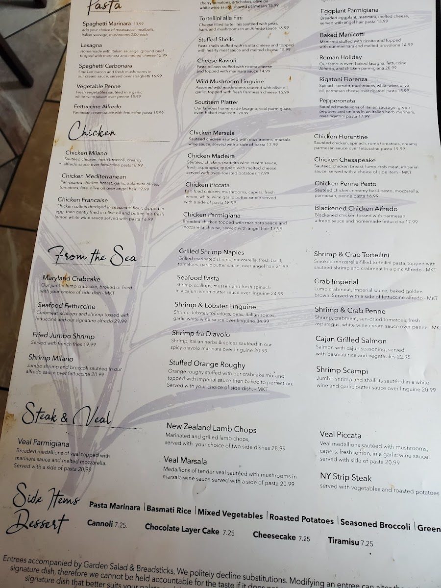 Olive Branch Italian Grill Menu - Image 3